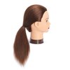 Headfix 20"-22" Hair Mannequin Head 100% Human Hair Hairdresser Practice Styling Training Head Cosmetology Manikin Doll Head With Clamp (6F1919LB0414H)