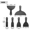 6 Pack Putty Knife, Flexible Plastic Paint Scraper Tool for Spackling,Plastic Putty Knife, Putty Knife Set, Plastic Spreader, Spackle Tool, Plastic Putty Knife Scraper, Scraper Tool, Putty Scraper