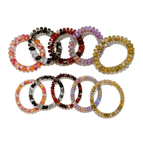10Pcs Hair Ties No Damage HairTies for Women Ponytail Holders Hair Tie Hair Ties for Thick Hair Spiral Hair Ties Kitsch Hair Ties Hairties SP-6