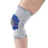Champion Elastic Knee Support Compression Sleeve, with Flexible Stays, Gray (Side Stays), X-Small