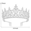 Exacoo Wedding Decor Bridal Hair Accessories for Women Crystal Headband Bride Gifts Silver Crown Engagement Party Decorations Princess Tiara for Girls Rhinestone Crowns Prom Fairy Elegant
