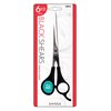 Donna 6.5" Stainless Blade Black Shears Barber hair Cutting Scissors Sharp Blades Hairdresser Haircut, Fabric Scissors Tailor Sewing Shears, Scissors Multipurpose