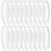 20 Pack 1.5CM Thin Hard White Plastic Headbands Skinny Plain Blank Hairband with Comb Grip Teeth Flexible Slim Hair Hoop Holder Clasp Tiara Crown Base Headpiece Crafting DIY Accessories Bulk for Women