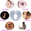 Reusable Gel Eye Ice Pack, Cooling Eye Pad, Hot ＆ Cold Treatment for Eye Strain, Eye Swelling, Eye Redness, Puffy Eyes, Dark Circles, Smooth Fine Lines, and Eye Recover Surgery. (Clear ＆ 10PCS)