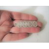 Generic Small gold or silver filigree hair barrette alligator clip bridal clip bridal (Primary color: Silver)