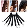 Hair Curler Headband Heatless Hair Curlers No Heat Curling Rod Headband,Heatless Curls Rod Soft No Heat Hair Curlers Can Sleep In Overnight (Black)