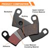Brake Pads Fit for Polaris Ranger 500 570 700 800 900 2x4 4x4 RZR XP 900 Ranger Crew EV XP 500 Midsize Pursuit Electric RZR 800 4pairs Front and Rear Brake Pads
