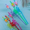 24Pcs Summer Pool Drinking Straws for Kids, Pool Party Decorations Supplies, Summer themed Favors for Kids Birthday, Straws for Beach Theme Party Decorations