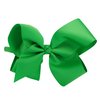 MEEDEE Emerald Green Big Bow Headband for Girls Grosgrain Ribbon Hair Hoop Headband for Toddlers Kids Party Decoration Cosplay Costume Headwear Makeup Handmade Hair Band