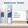 AQUA CREST 644845 Refrigerator Water Filter Replacement for Bosch® Ultra Clarity® 644845,9000077104, 9000194412, B26FT70SNS, B22CS80SNS, B22CS50SNS, Haier 0060820860, Miele KWF1000, 3 Filters
