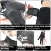 Lion helper Billiard Pool Gloves for Left Hand 3 Finger, Splicing Process, Snooker Cue Sport Glove Popular Sizes for Men & Women (Black, L)