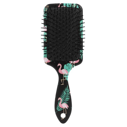 Cute Retro Flamingo Hair Brush for Wet & Dry Hair Grip Soft Bristles for Anti Static & Frizz Air Cushion Comb for Women Girls