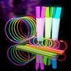 Glow Fever 209pcs Glow Sticks Bulk Party Pack includes 100 8" Glow Sticks and 109 Accessories, with bonus connectors for glow sphere and eye glasses, for Party Festivals Rave Halloween