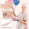 AHONEY 80th Birthday Queen Headbands for Women, 80 & Fabulous Birthday Sash and 80th Birthday Tiara Set, 80th Birthday Decorations Birthday Gifts for Women Party Favors (Rose Gold)