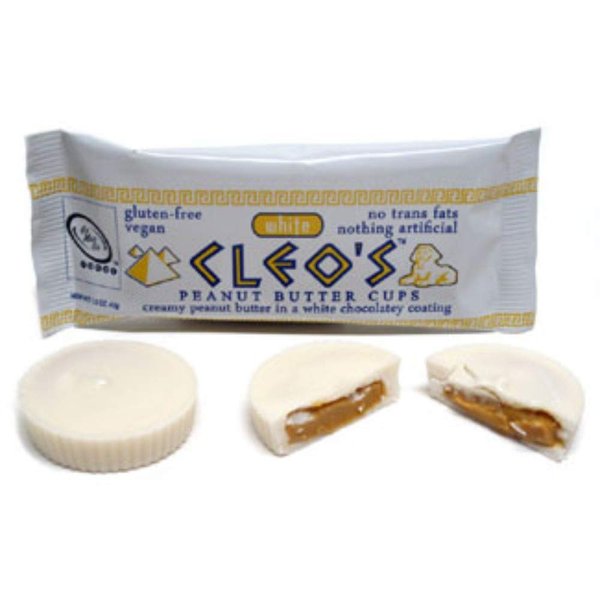 Go Max Go, Vegan Peanut Butter Cups, Cleo's White (Pack of 12)