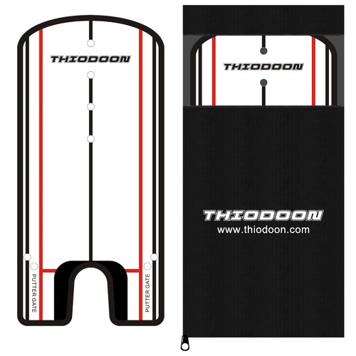 THIODOON Golf Putting Alignment Mirror with Golf Putter Line Putting Mirror Training Aid for Golf Putting Practice for Beginners Golf Putting Mirror Size 12 x 6 Inches
