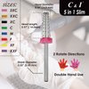 C & I 5 in 1 Nail Drill Bit, Slim Edition, Professional Manicure Drills for Electric Nail Drill Machine (Extra Fine -XF)