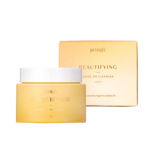 Petitfee Beautifying Mood On Cleanser 3.38 fl. oz. (100ml) - Cleansing Balm, Makeup Removal, Pore Cleansing, Dissolves Sunscreen, Moisturizing Finish with Citrus Aroma Oil, Korean Skincare