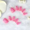 ELEVENAIL Press On Nails Glossy Short Squoval Stick On Fake Nails Salon DIY Acrylic Manicure Reusable Magic Pink Chrome False Acrylic Nail Art Tips for Women Girls