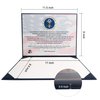 GraduatePro US Citizenship Certificate Holder 2023 Naturalization Padded Leatherette Cover with Golden Great Seal of The United States for American Gifts