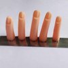 5Pcs Silicone Fake Finger Acrylic UV Gel Nail Art Practice Manicure False Fingers Fake Finger with Magnet for Hand Nail Art Training Display Tools