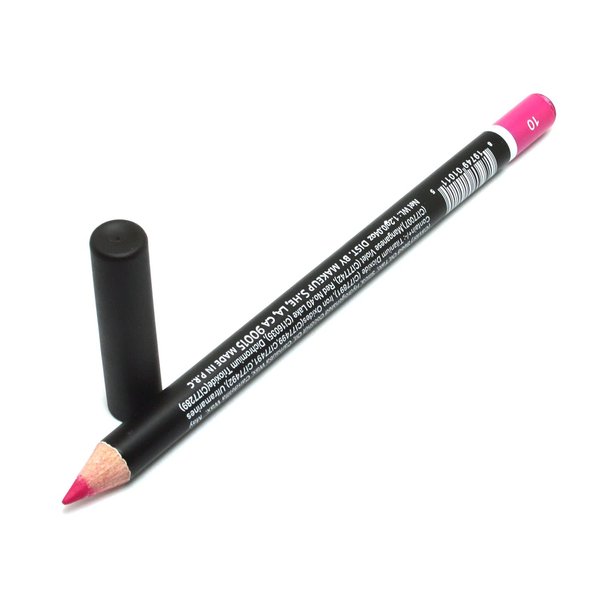 She Makeup Pick 1 Color Water Proof Eye & Lip Liner Pencil Eyeliner Lipliner 0.04 oz / 1.2g + Zipper Bag (WP10 : RASPBERRY)