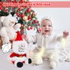 Funny Jokes White Elephant Gifts Christmas Toys Gifts Talking Vibrating Spinning Santa Claus Plays JINGLE BELLS With hilarious Sounds Christmas Plush Interactive Toy With Box Xmas Gift For Kids,11"