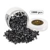 Hair Extension Beads, Black Microlink Tinsel Beads, 5mm Silicon Beads for Hair Extensions (1000pcs Black)