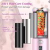 DENZED Automatic Curling Iron, Automatic Hair Curler USB Rechargeable Cordless Auto Curling Iron with LCD Temperature Display Hair Iron Styler