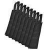 Cosmos 8 Pack Non-Woven Single Bottle Wine Tote Bag Holder, Reusable Gift Bag - Black