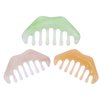 Healifty Resin Massage Comb 3Pcs - Guasha Scalp Comb, Handheld Gua Sha Scraping Massage Tool for Head Caring, Relax (Green & Yellow & Apricot)