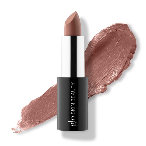 Glo Skin Beauty Satin Lipstick (Bare It All) | Nourishing Longwearing Lip Stick Packed with Skincare Benefits