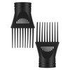 2 Pcs Hair Dryer Diffusers Blow Dryer Attachment with Comb Nozzles Fit for Hair Styling Tools Barber Hairstyling Accessories Black
