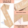 BAHABY Rose Gold It's My 18 Birthday Sash and Crown 18th Birthday Decorations for Girls Birthday Tiara Birthday Party Favors