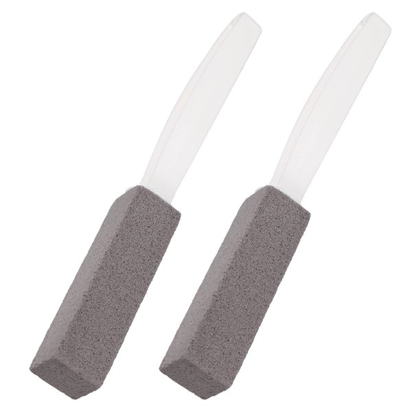 Pumice Stone for Toilet Cleaning by Scrub Genie – 2 Pack Multipurpose Pumice Stone – Easily Removes Hard Water & Calcium Buildup, Pumice Stone Cleans Toilet, Sink, Tub, Grill. Eco Friendly Cleaning
