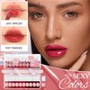 10 Colors Liquid Tint Stain, Korean Lip Gloss Moisturizing Natural Mini Liquid Lipstick, Multi-Use Lip and Cheek Tint, Lip Stain Long Lasting Waterproof, Non-Stick Cup