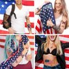 CUTELIILI Independence Day Temporary Tattoo,4th of July Sleeve Tattoo, American Flag Fake Tattoos,Red White and Blue Party Supplies,USA Flag, Memorial Day, Labor Day
