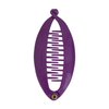 Purple 3.5 Inch Mini Banana Clip Hair Clincher Rounded Edges Hair Comb