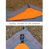 Orga'Neat Pocket Picnic Blanket, Sandproof Waterproof Lightweight Pocket Camping Tarp, 55″x60″ Foldable &Easily Fits into Small Bag, Washable Quick Dry Compact Beach Mat for Outdoors Recreation