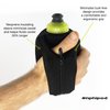 Amphipod Hydraform Ergo-Lite Handheld Water Bottle, BPA-Free Minimalist Insulated Hydration for Ultra-Running & Walking - Black/Green -10.5 oz