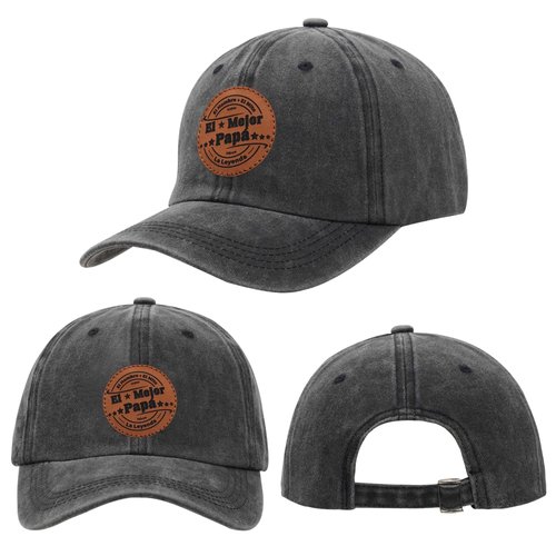 El Mejor Papá Hat Gift for Father’s Day, Trucker Hat for Papa Golf Hat for Dad Leather Patch Hat Gift for Christmas Birthday