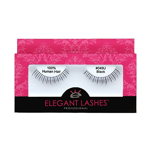 Elegant Lashes #049 Black Under False Eyelashes for Bottom/Lower Lashes