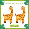 Giraffe Foil Balloons Big Jungle Safari Animal Birthday Party Decorations Giant Safari Balloon For Boy Wild One Theme Zoo Gender Reveal Decor Yellow