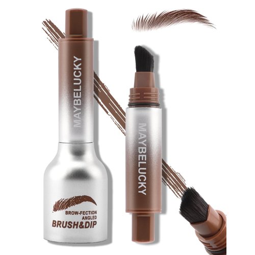 Waterproof Tinted Brow Gel, Matte Liquid Eyebrow Tint & Angled Brush, Microblade Effect, Creates Full, Realistic Hair-Like Strokes, Fills In Sparse Brows, Long-Lasting, Deeply Pigmented, 03 Chocolate