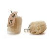 Italian Made Premium 100% Natural Egyptian Cylinder Shower & Bath Loofah with hanging Rope - Pure Egyptian Vegetable Exfoliating Scrubber Body Wash to Scrub Dead Skin Away (2 PACK/2 UNITS) color/Beige