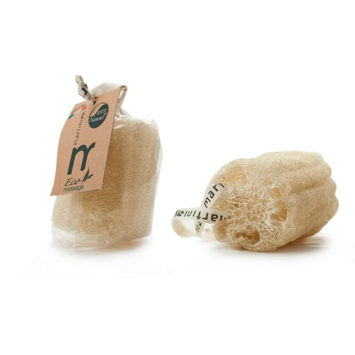 Italian Made Premium 100% Natural Egyptian Cylinder Shower & Bath Loofah with hanging Rope - Pure Egyptian Vegetable Exfoliating Scrubber Body Wash to Scrub Dead Skin Away (2 PACK/2 UNITS) color/Beige