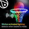 Brightz Basketball Hoop Light Hoop Basketball Accessories for Girls Basketball Stuff Sports Gifts for Boys 8-12 Dribble Up Basketball Girls Basketball Lights Glow in Dark Basketball Stocking Stuffers