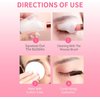 Eyelash Extension Cleanser, BREYLEE Upgraded Eyelash Extension Shampoo 60ML+Mascara Wand+Brush Eyelash Foam Cleanser For Extensions and Natural Lashes