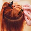 32 Pieces Snap Hair Clips for Women, 3 Prong Clips for Hair, Double Grip Hair Clips Metal Snap Clips, Hair Comb Clips Snap Hair Barrettes for Women Girls Hair Accessories (Rose Gold, Black)