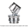 Hibbent Faucet Adapter Kit, Swivel Aerator Adapter to Connect Garden Hose - Multi-Thread Kitchen Sink Faucet Adapter, 3/4 Inch Garden Hose Adapter for Male to Male and Female to Male - Chrome Finished